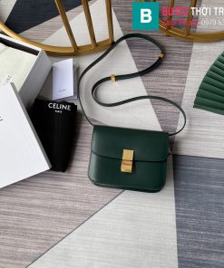 Túi Xách Celine Medium Classic In Red siêu cấp da bê màu xanh đậm size 24cm