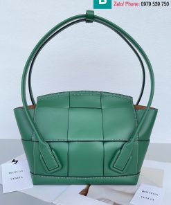 Túi xách Bottega Venetae cao cấp da bê màu xanh size 38cm