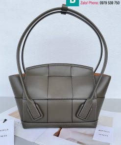 Túi xách Bottega Venetae cao cấp da bê màu xám size 38cm