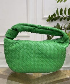 Túi xách Bottega Veneta hobo bag da bê màu xanh ngọc size 46cm