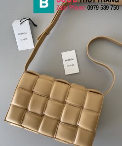 Túi xách Bottega Veneta Cassette bag cao cấp da bê màu nude size 26cm