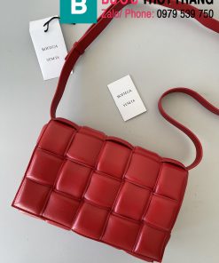 Túi xách Bottega Veneta Cassette bag cao cấp da bê màu đỏ size 26cm