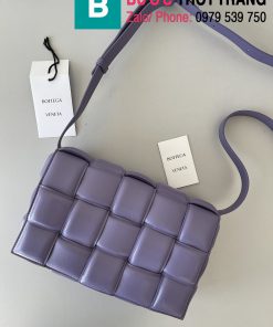 Túi xách Bottega Veneta Cassette bag cao cấp da bê màu bích đậm size 26cm