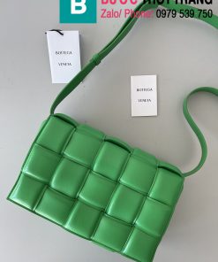 Túi xách Bottega Veneta Cassette bag cao cấp da bê màu xanh ngọc size 26cm