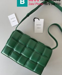 Túi xách Bottega Veneta Cassette bag cao cấp da bê màu xanh đậm size 26cm