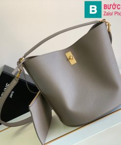 Túi Xách Celine Teen Bucket siêu cấp bò màu xám size 23cm