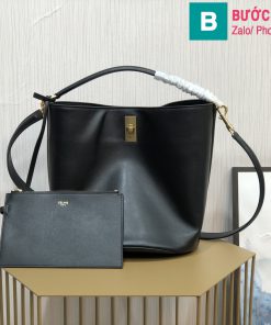 Túi Xách Celine Teen Bucket siêu cấp bò màu đen size 23cm