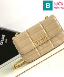 Túi xách Celine Matelasse Monochrome siêu cấp bê màu trắng ngà size 24cm