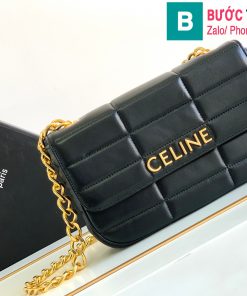 Túi xách Celine Matelasse Monochrome siêu cấp bê màu đen size 24cm