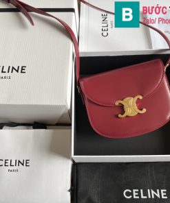 Túi xách CelineTeen Besake Triomphe siêu cấp bê màu đỏ size 18.5cm