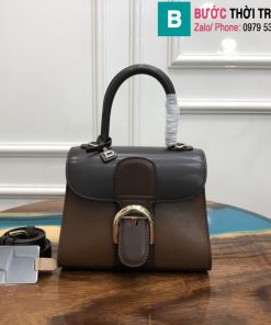 Túi xách Delvaux - Brillant cao cấp da bê size 20cm màu nâu