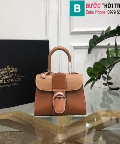 Túi xách Delvaux - Brillant cao cấp da bê size 20cm màu nâu bò