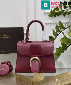 Túi xách Delvaux - Brillant cao cấp da bê size 20cm màu tím
