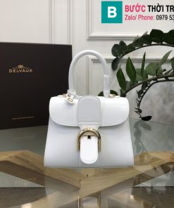 Túi xách Delvaux - Brillant cao cấp da bê size 20cm màu trắng
