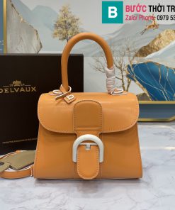 Túi xách Delvaux - Brillant cao cấp da bê size 20cm màu vàng