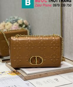 Túi xách Dior Caro siêu cấp da bê màu vàng size 28cm