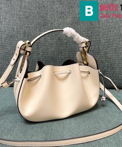 Túi xách Fendi dây rút siêu cấp da bê màu trắng size 24cm