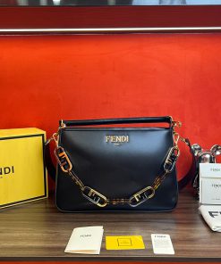 Túi xách Fendi siêu cấp da bê màu đen size 35cm