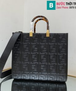 Túi xách Fendi tote siêu cấp da bê màu đen size 35cm