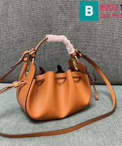 Túi xách Fendi dây rút siêu cấp da bê màu vàng size 24cm