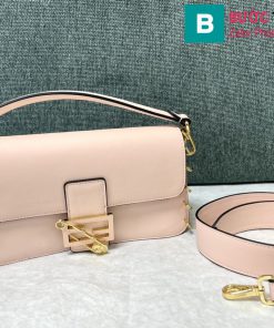 Túi xách Fendi x Versace Baguette siêu cấp da bê màu hồng size 28cm