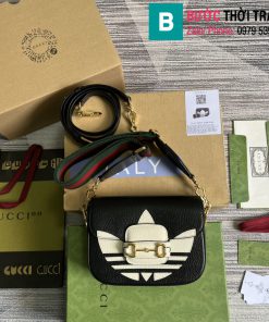 Túi xách Gucci 1955 Adidasx siêu cấp da bê màu đen size 20cm