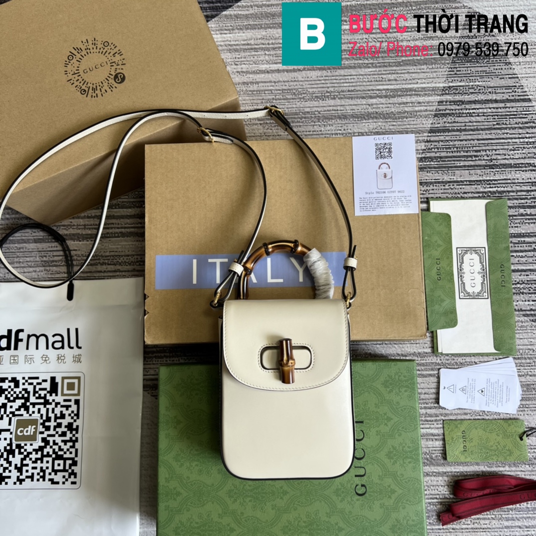Túi xách Gucci Bamboo mini handbag (19)