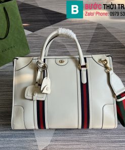 Túi xách Gucci Large Satchel Bag siêu cấp da bê màu trắng size 40cm
