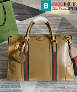 Túi xách Gucci Large Satchel Bag siêu cấp da bê màu nâu size 40cm