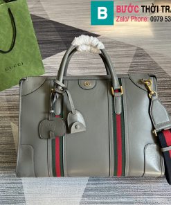Túi xách Gucci Large Satchel Bag siêu cấp da bê màu xám size 40cm