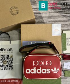 Túi xách Gucci adidasx siêu cấp da bê màu đỏ size 25cm