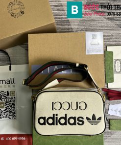 Túi xách Gucci adidasx siêu cấp da bê màu trắng size 25cm