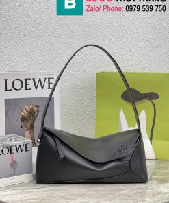 Túi xách Loewe Puzzle hobo siêu cấp da bê màu đen size 29cm