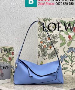 Túi xách Loewe Puzzle hobo siêu cấp da bê màu xanh size 29cm