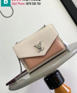 Túi xách Louis Vuitton Mylockme Chain Bag siêu cấp da bê màu trắng size 22.5cm