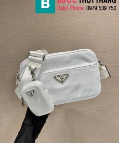 Túi xách Prada siêu cấp da bê màu trắng 23cm
