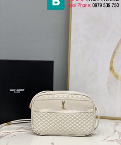 Túi xách Saint Laurent siêu cấp da bê màu trắng size 22cm