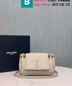Túi xách Saint Laurent mini nolita siêu cấp da cừu màu trắng size 18cm