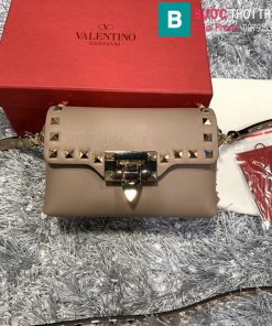 Túi xách Valentino siêu cấp da bê màu nude size 16.5cm