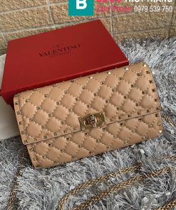 Túi xách Valentino siêu cấp da bê màu nude size 23cm