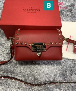 Túi xách Valentino siêu cấp da bê màu đỏ size 16.5cm