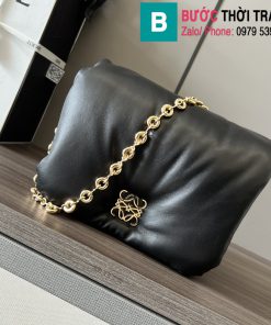 Túi đeo chéo Loewe cao cấp da bê màu đen size 23cm