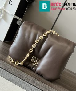 Túi đeo chéo Loewe cao cấp da bê màu xám size 23cm