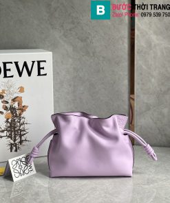 Túi xách Loewe  Flamenco siêu cấp da bê màu tím size 22.5cm