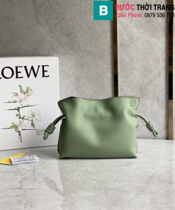Túi xách Loewe  Flamenco siêu cấp da bê màu xanh ngọc size 22.5cm