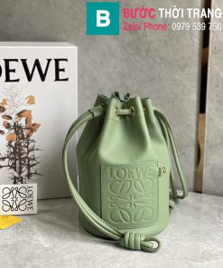 Túi xách Loewe Paula siêu cấp da bê màu xanh size 20cm