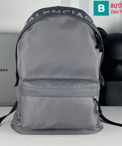 Ba lô Balenciag cao cấp da bê màu xám size 36cm
