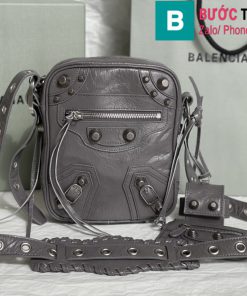 Túi xách Balenciag cao cấp da bê màu xám size 21cm