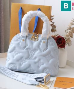 Túi xách Louis Vuitton Alma BB cao cấp da bê màu xanh size 24.5cm