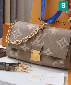 Túi xách Louis Vuitton Favorite cao cấp da bicolor monogram màu nâu size 24cm
